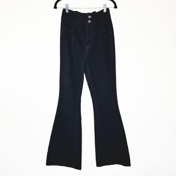 NWOT We The Free People Jayde High Rise Cord Flare Leg Beluga Jeans Pants 28 - Picture 15 of 15